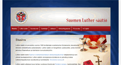 Desktop Screenshot of luthersaatio.fi