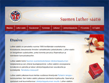 Tablet Screenshot of luthersaatio.fi